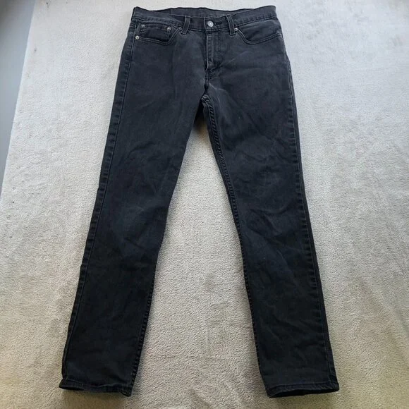 Levi's Mens Jeans Size 31x32 511 Slim Straight Classic Black Denim Casual Travel - Picture 12 of 13